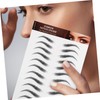 WOONEKY 6 Sheets Eyebrow Stickers Realistic Temporary Tattoo Transfers for