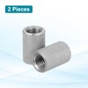 sourcing map 2 Pcs M14 Flat Knurled Thumb Nuts, 304