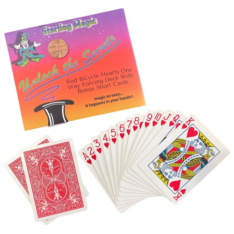 Ted's Sterling Magic Bicycle One Way Force Deck Trick Kit