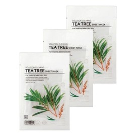Ten Zero Skin Texture Care Solution Clearing Tea Tree Sheet Mask 10 sheets 3 sets Nutrition Pack Mask Sheet / 텐제로 피부결케어 솔루션 클리어링 티트리 시트 마스크 10매 3세트 영양팩 마스크시트