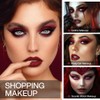 ecofavor Burgundy Eyeshadow Single Palette with Applicator – Elegant Matte