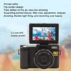 48MP Vlogging Camera, 3.2 Inch IPS Display Screen Flip Screen