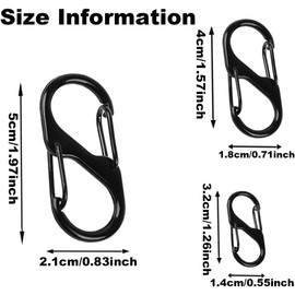 15pcs Zipper Clip Theft Deterrent, Zipper Locks, Double Opening Zipper Lock Clips, Backpack Zipper Lock Clip, Zipper Pull Replacement S Carabiner Zipper Clip Anti Theft for Luggage