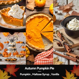 Pumpkin Pie Candle | Fall Pumpkin Candles - Autumn Scented Candle for Falls, 7oz Soy Candles for Home Scented with 50hr Burn Time, Holiday Thanksgiving Fall Gifts for Women Men