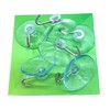 JAM2DAY 6 Clear Suction Hooks with Wire Hook - 25mm
