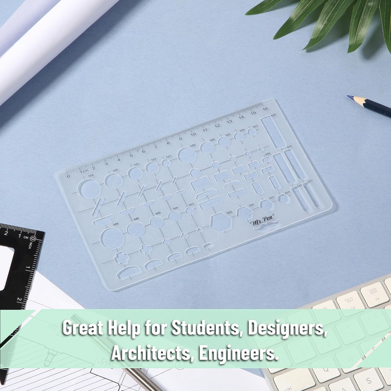 Mr. Pen- Geometric Drawing Template, Plastic Template, Shape Stencils, Geometric