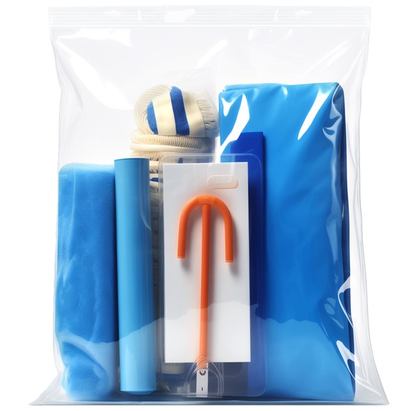 12 Pack Large Plastic Bags for Storage - 5 Gallon