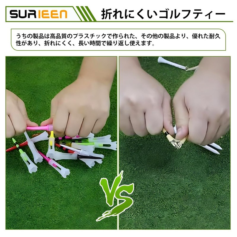 50 Pcs Golf Tee, Long Tee, 3.3 inches (83 mm),