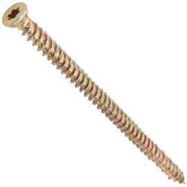 AERZETIX - Set of 20 - Concrete Screws - Direct Mounting without Dowels - Diameter 7.5 x 122 mm - Countersunk Head - Recess - DIY - Renovation - C44668