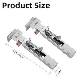 2 Pack Drawer Front Installation Clamps，Quick-Install Drawer Mounting Clips，Cabinet Installation Tool For Woodworking Cabinet Drawer Fronts Clamps, Adjustable Width 21 Mm - 50 Mm, With Batch Corners
