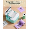 Phomemo T02 Sticker Printer with 3 Rolls Paper- Mini Printer