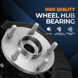 Auto Dynasty Steering Knuckle Wheel Bearing Hub Assembly Compatible with 2004 2005 2006 2007 2008 2009 Lexus RX330 RX350 RX400H Toyota Highlander FWD 04-09, Front Right Side, 698426