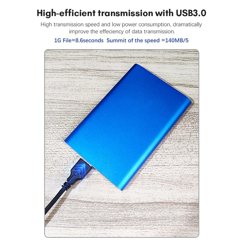 1TB USB3.0 Portable Hard Drive 2.5 Inch Metal External HDD