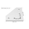 5PCS Flat Tie Plate Aluminum Alloy 5 Holes Compression Resistance
