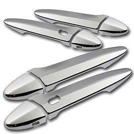 EPARTS Mirror Chrome Plated ABS Door Handle Trim Cover Cap Fit For 2006-2013 Lexus IS250 IS350 IS-F w/Smart Keyhole