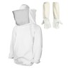 QWORK Beekeeping Suit with Long Gloves, Beekeeper Jacket with Veil,