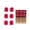 Mega Candles 36 pcs Unscented Red Votive Candle, Hand Poured