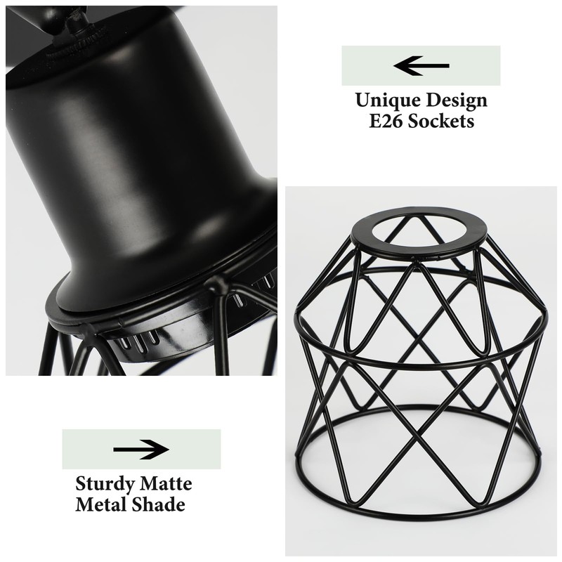 WILON Kitchen Light Fixtures Ceiling Mount, Black Ceiling Light Fixtures