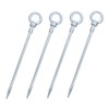 Gatuida 4 Pcs Heavy Duty Carbon Steel Tent Stakes Galvanized