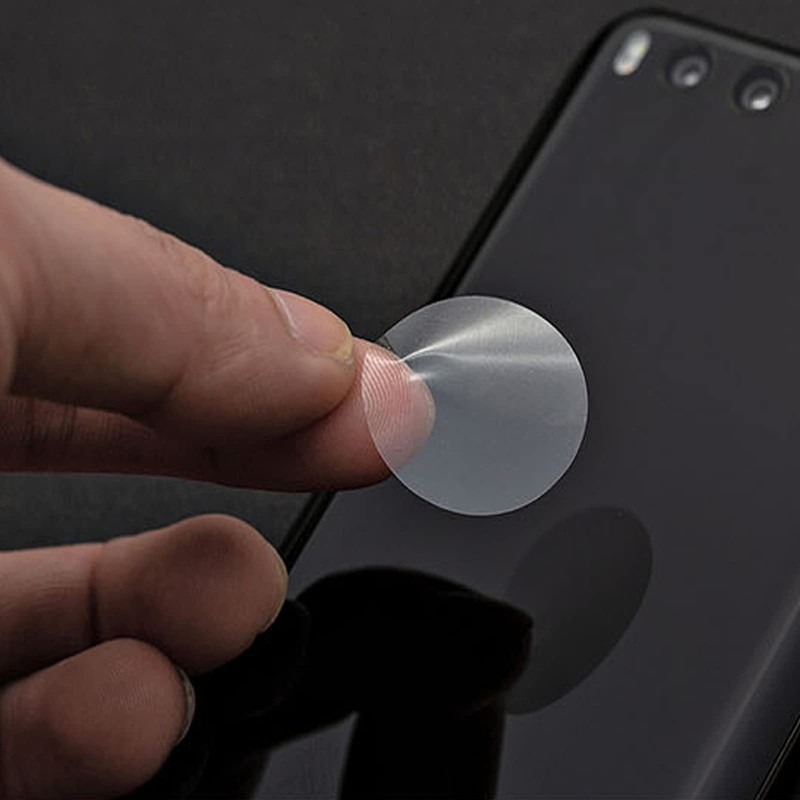 Misofuki 1" Clear Circle Stickers (1000 Pcs), Transparent Self-Adhesive Seals
