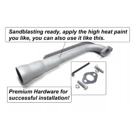 andrei-x 3 Stage Exhaust Header for Coleman RB100 105cc / Realtree RT100 105cc Mini bike