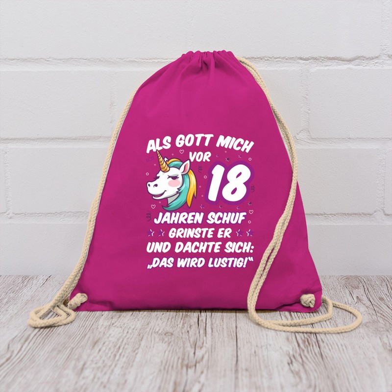 Shirtracer - Gym Bag Backpack - 18th Birthday - Als
