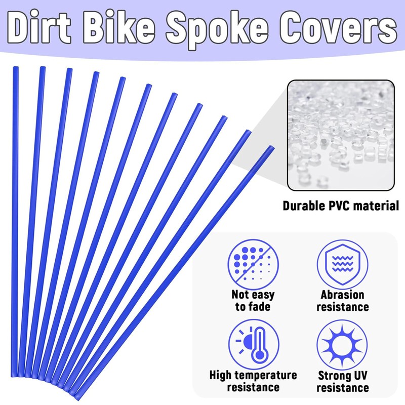 72-Pack Universal Spoke Protector Guards for Bikes, Motorcycles, Wheelchairs &