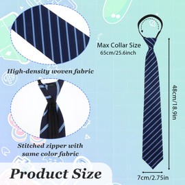 CIATBYYJ Thin Striped Boy Ties Pre-tied Neckties for Boys Kids Adjustable Boys Ties Neckties for Graduation Party School Uniforms Casual