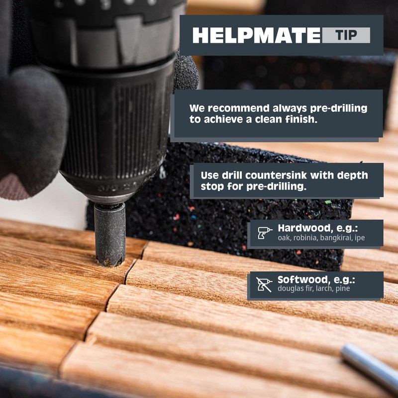 HELPMATE - Decking screws 5x70 stainless steel A2-50 pcs decking