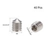 sourcing map Set of 40 M5 x 6 mm Hexagon