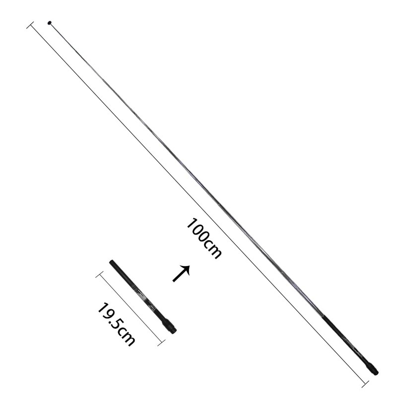 GRA-RH795 BNC 70-1000MHz - Antena telescópica de mano de banda