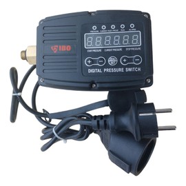 PAG Turbo GmbH® - Pressure Switch Control for Domestic Waterworks Garden Pump Mechanical or Electronic with Dry Run Protection (Digital with Dry Run Protection)