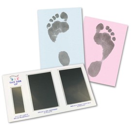 Footprint Set | Black | For Newborns & Babies up to 3 Months on Any Paper | Magic Footprint Standard (Without Paper, Up to 8 Prints)