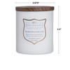 Manly Indulgence Warm Beachwood Scented Jar Candle, Medium, White