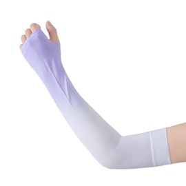 Yogwoo UV Protection Arm Cover, UPF 50+ UV Reduction, Over 99.9% Protection, Absorbent, Quick Drying, Cool Touch Feel, Left and Right Set, Includes Finger Holes, Breathable, Stretchable, Sunburn