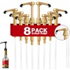 8 pcs Syrup Pumps with Cap to Avoid Dripping, Leak