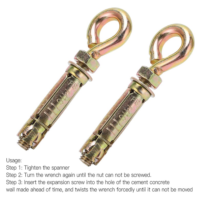 Eye Bolts Fastener, 5pcs Expansion Bolts Heavy Duty Anchor Fastener