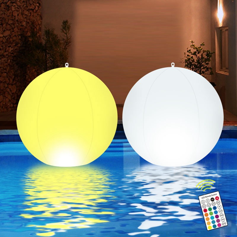 Solar Floating Ball Pool Light IP68 Water Resistant Brightness Adjustment