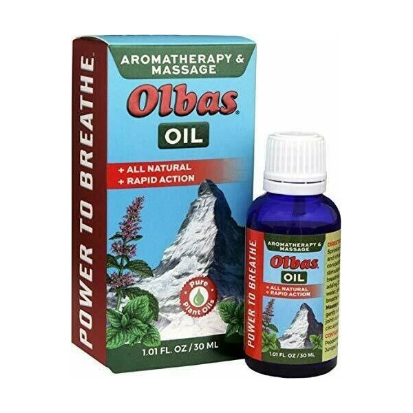 Olbas Oil Aromatherapy Inhalant and Aromatic Massage Oil, 1.01 Fl Oz
