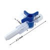 TICOMI 3 Way Stopcocks (Pack of 16), Disposable Laboratory Valve