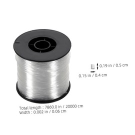 Tofficu 1 Set Invisible Nylon Fishing Wire Clear Fishing Line for Hanging Decorations with Loop Sleeves Versatile Durable for Picture Frames and Ornaments