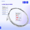 NIDAYE 14 Foot Long Bale Wire, 14 Gauge Single Loop