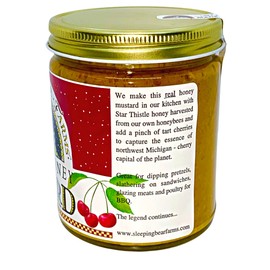 Cherry Honey Mustard Dipping Sauce - Sleeping Bear Farms - 9.5 oz. Jar - Case of 12
