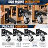 Retractable Workbench Caster Wheels for Heavy-Duty Tables – 4-Pack with