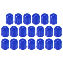 Motoforti Universal Tire Valve Stem Caps Valve Stem Covers for Car SUV Bike Trucks Motorcycles, 12mm, Plastic, Blue, 20pcs