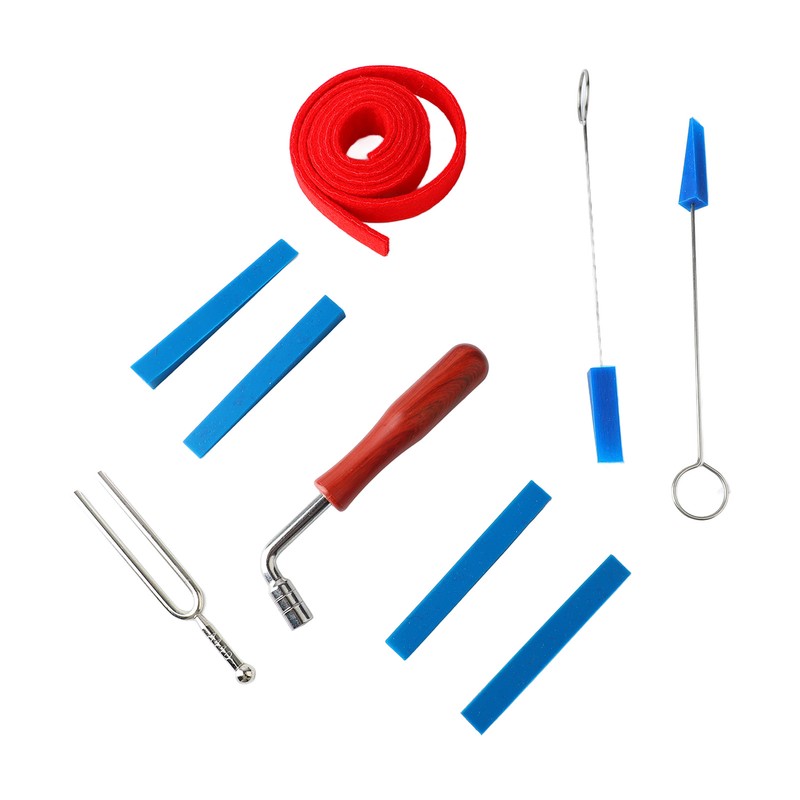 Piano Tuning Tool Set Tuning Wrench Fork Rubber Mute Wool