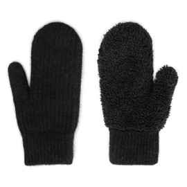 XuoAz Women Winter-Warm-Mittens Fur-Fleece-Gloves Knit Cute-Mittens for Adult Cold Weather