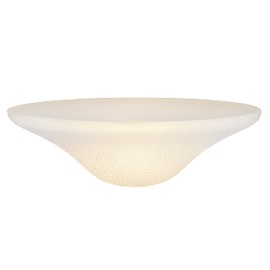Aspen Creative 25303-76-1, Frosted Glass Shade for Medium Base Socket Torchiere Lamp, Swag Lamp and Pendant, 14-3/4" Diameter x 4-3/4" Height