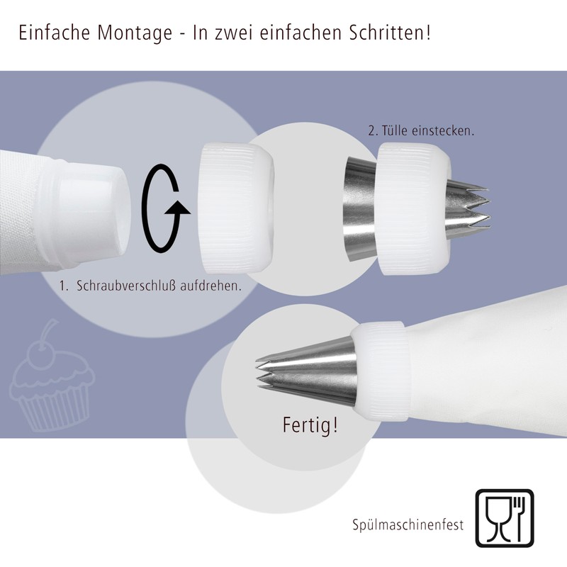 Wenco 555562 Piping Bag, Stainless Steel