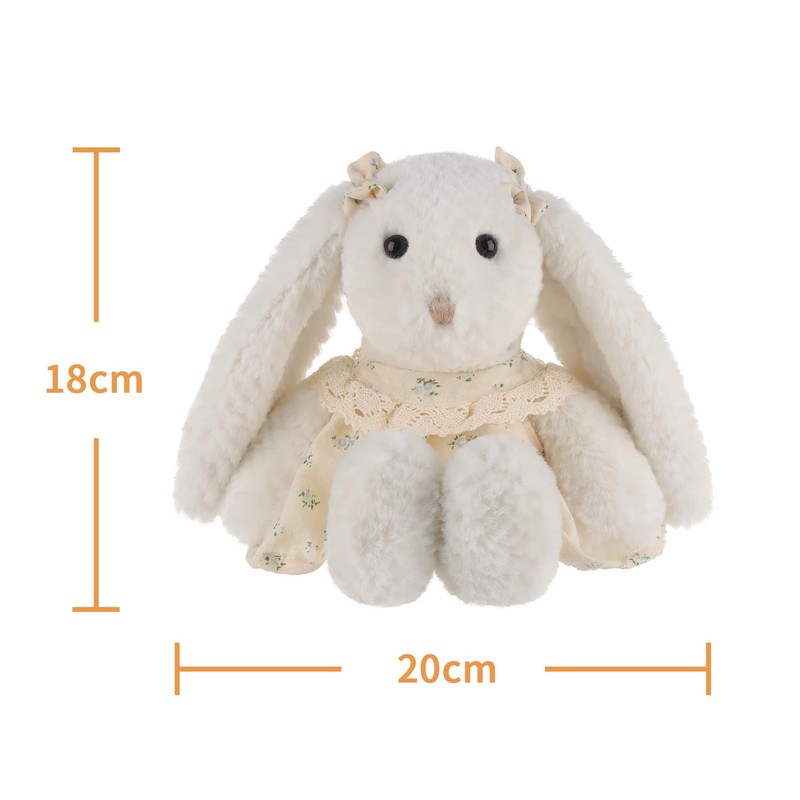Apricot Lamb Lady Bunny Plushies Stuffed Animals for Kids, Soft